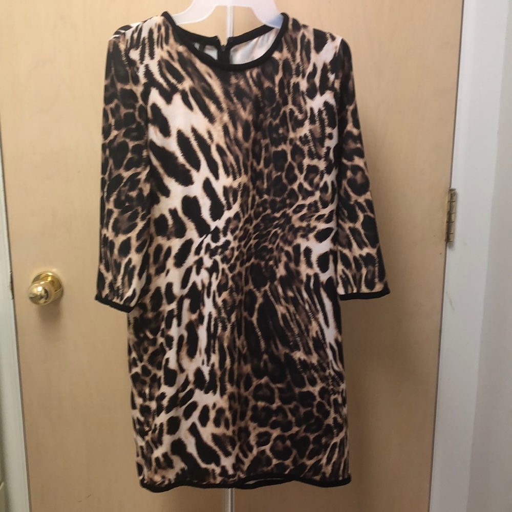 MNG leopard dress